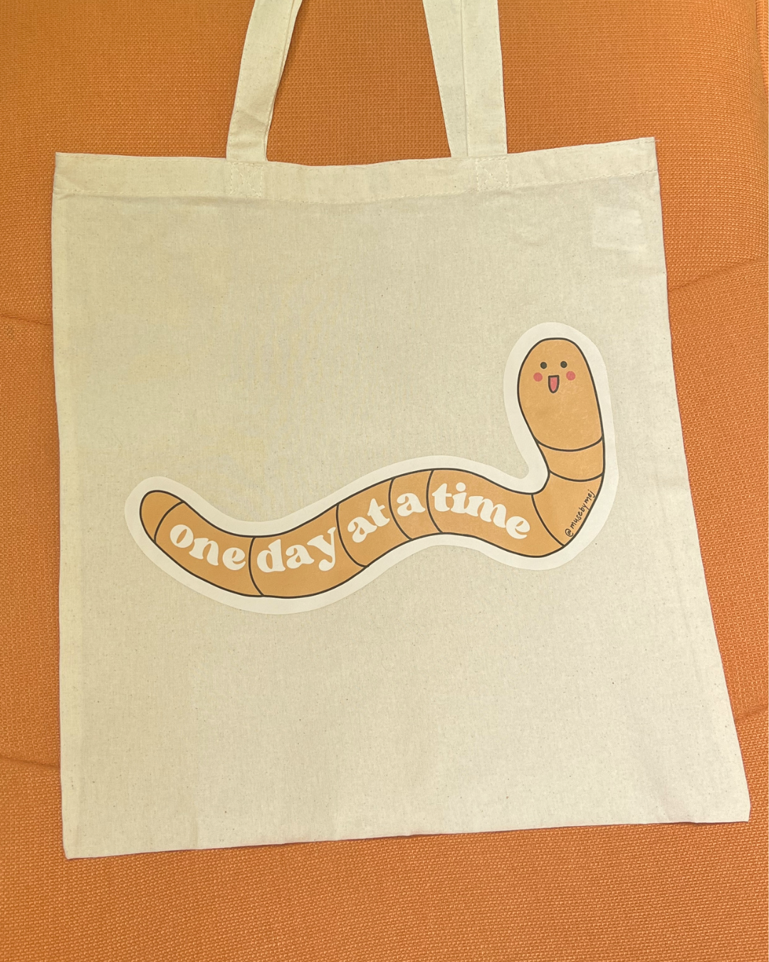 one day at a time tote bag