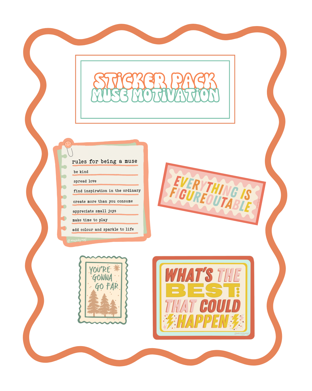 muse motivation sticker bundle