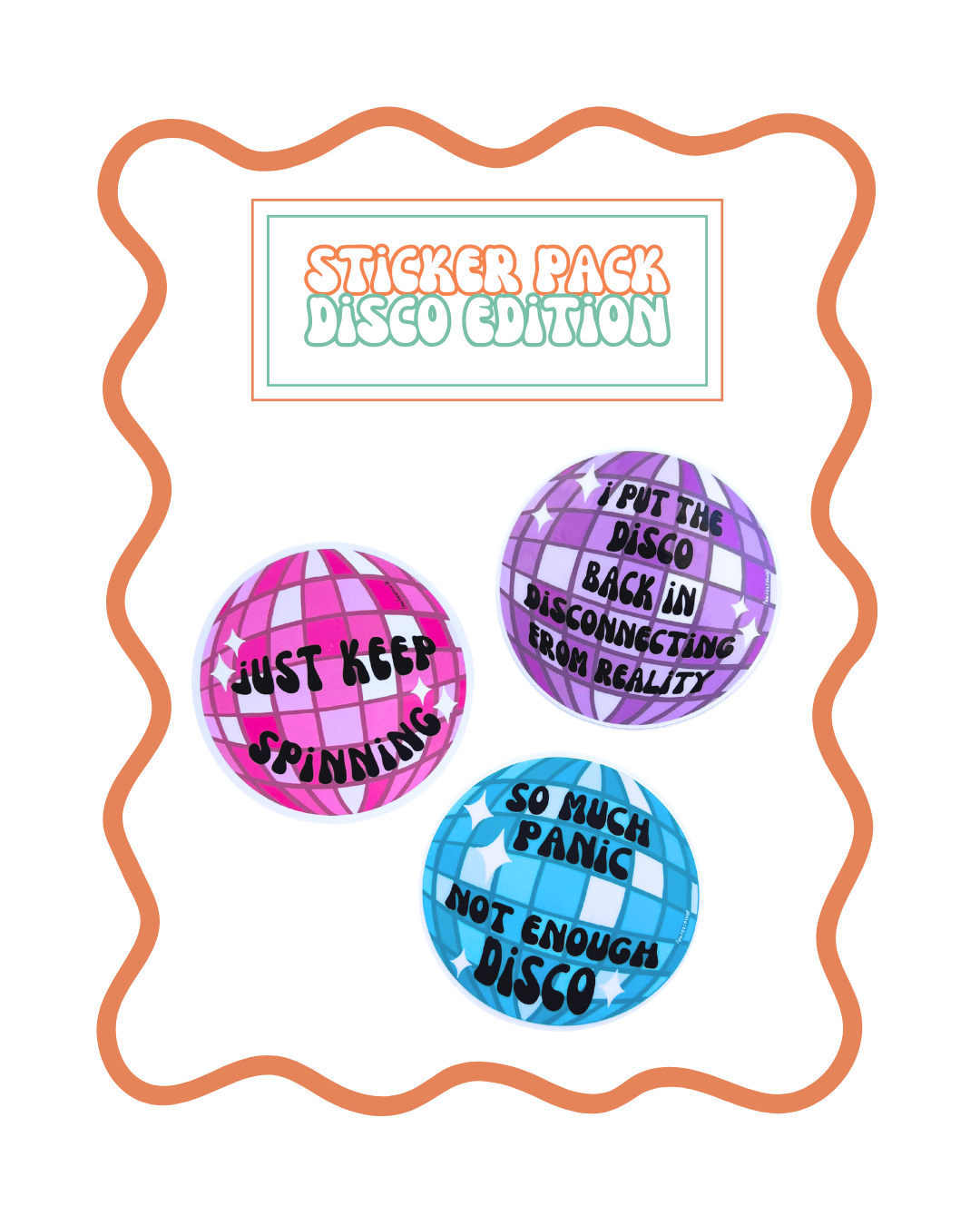 disco sticker bundle