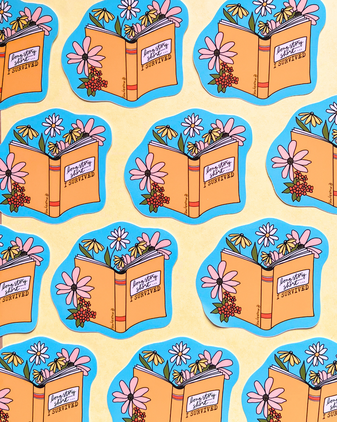 long story short, i survived sticker