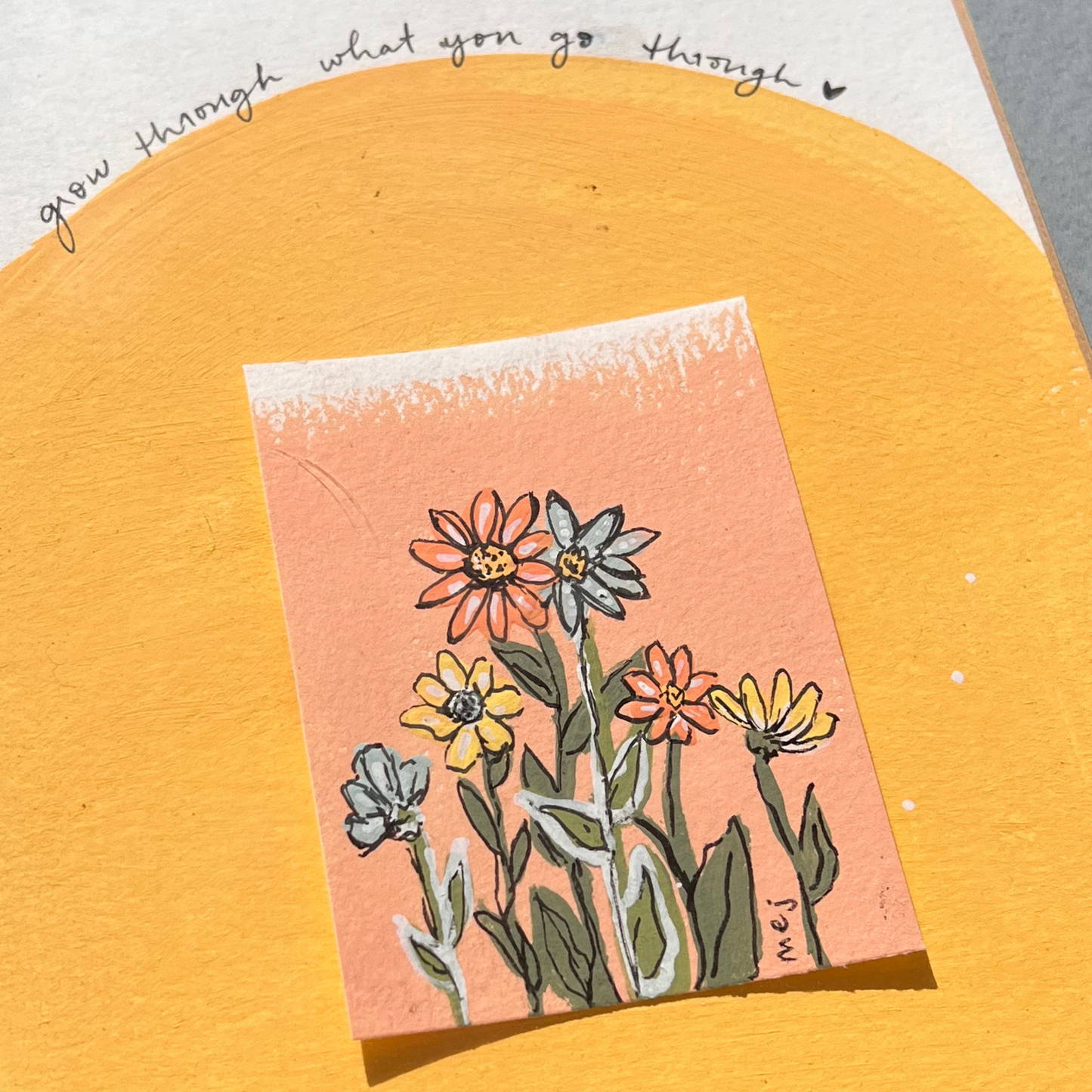 framed original - grow through what you go through