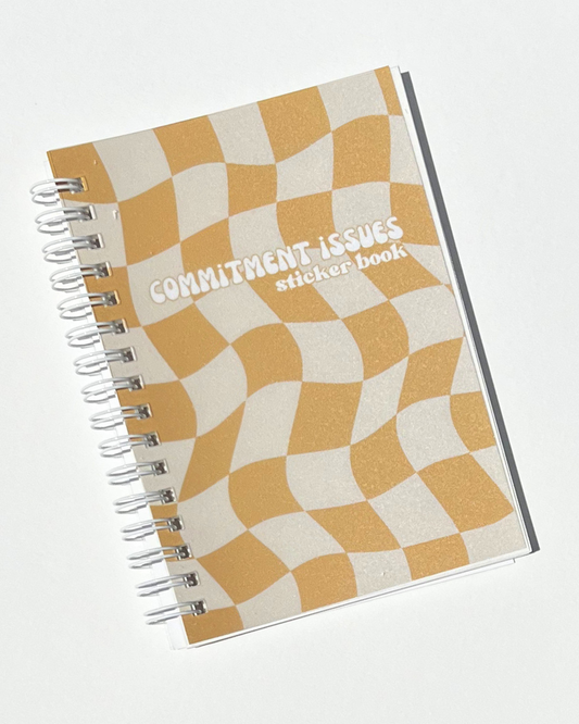 commitment issues sticker book (peel & restick)