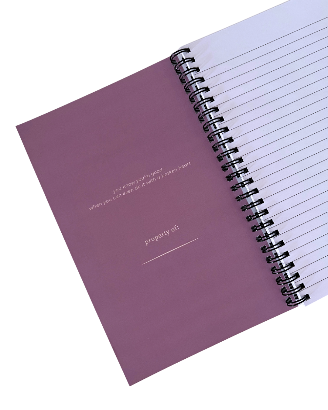 i cry a lot spiral notebooks