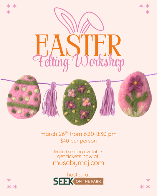 easter needle felting workshop @ seek