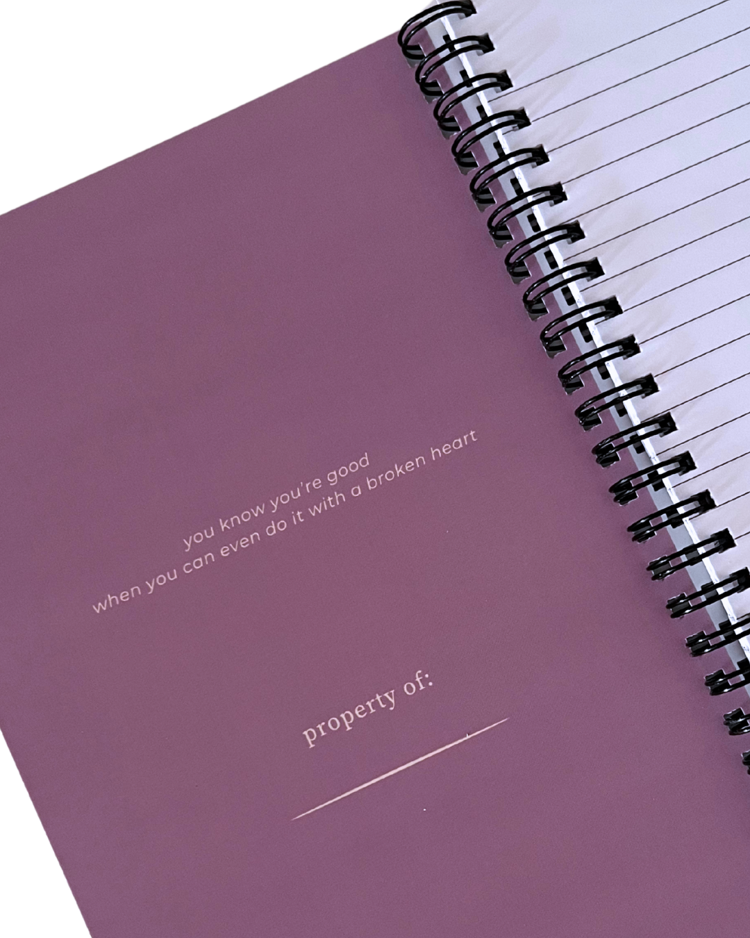 i cry a lot spiral notebooks