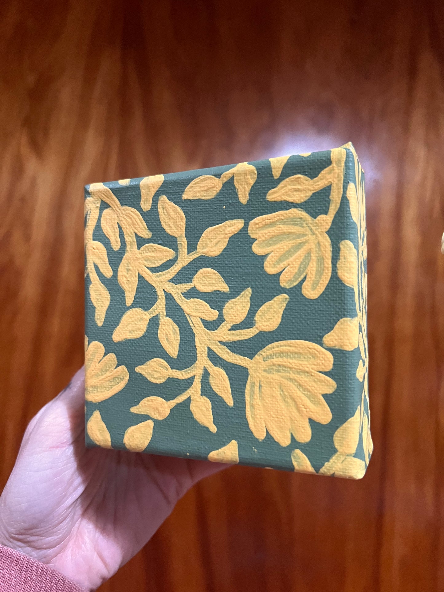 sage floral mini