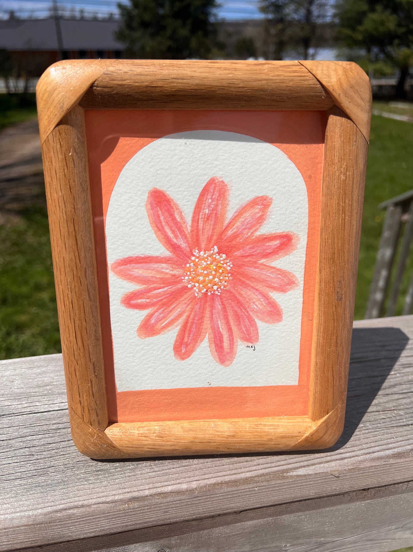 framed original - daisy arch