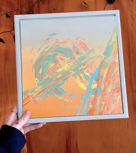 sunny swirl 001 blue frame