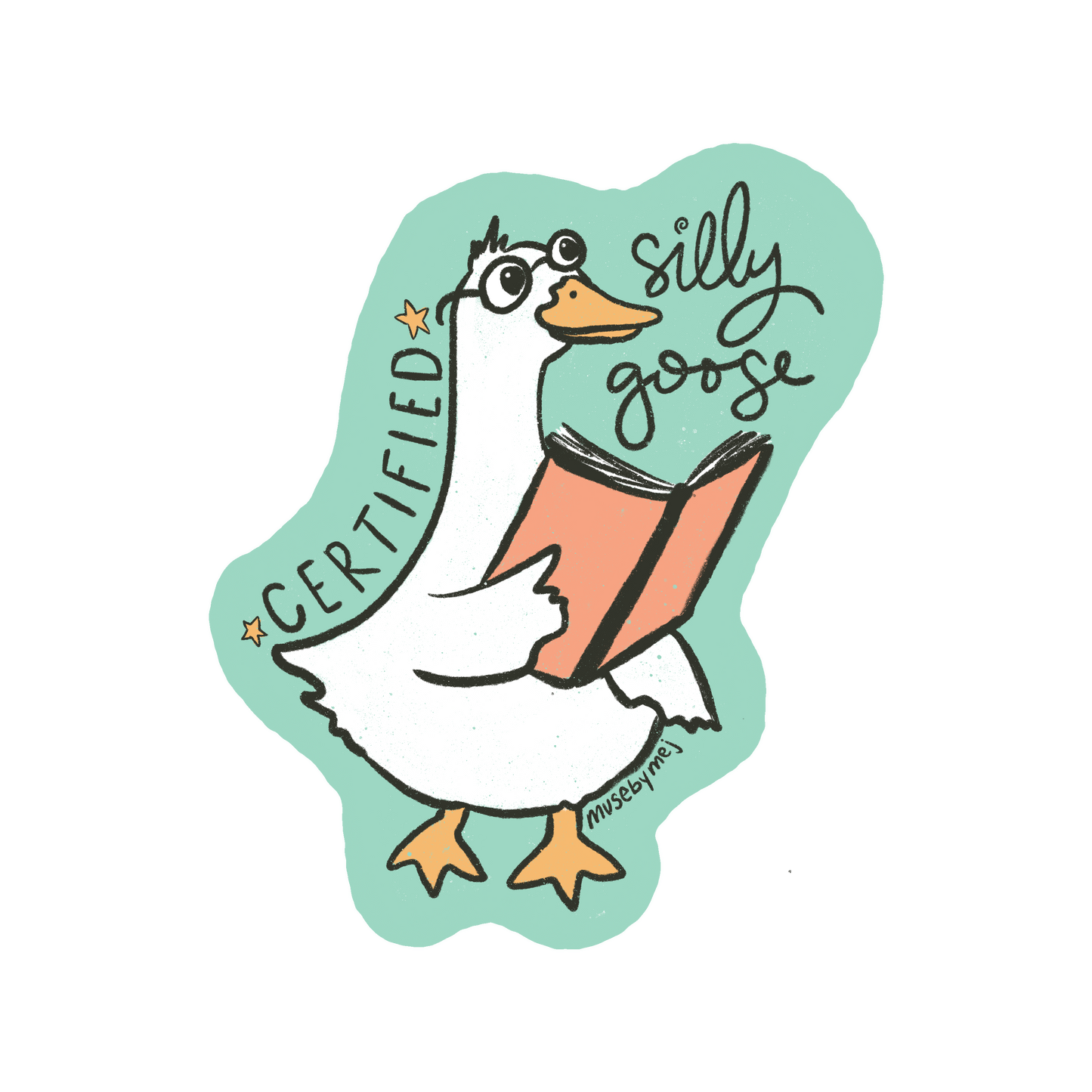 certified silly goose sticker