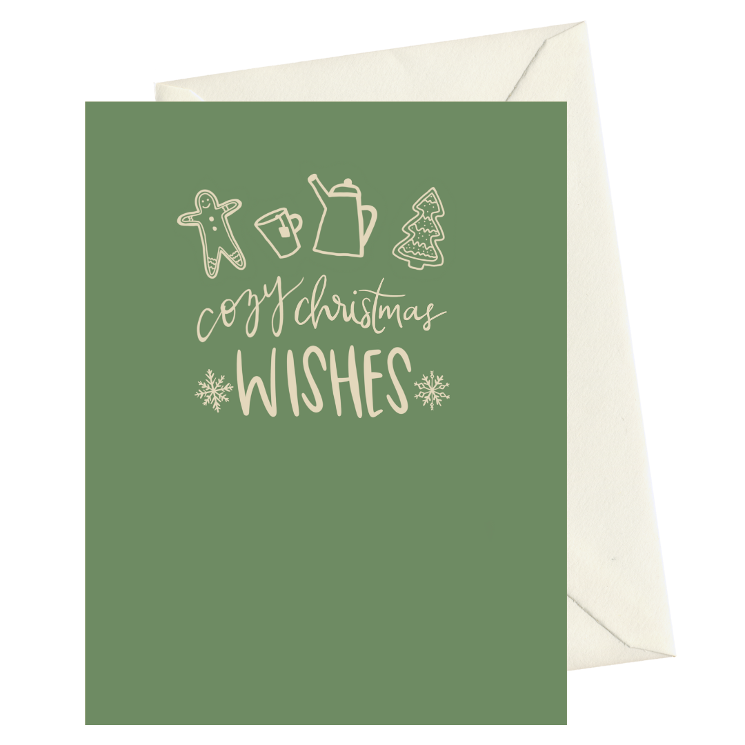 cozy christmas wishes card