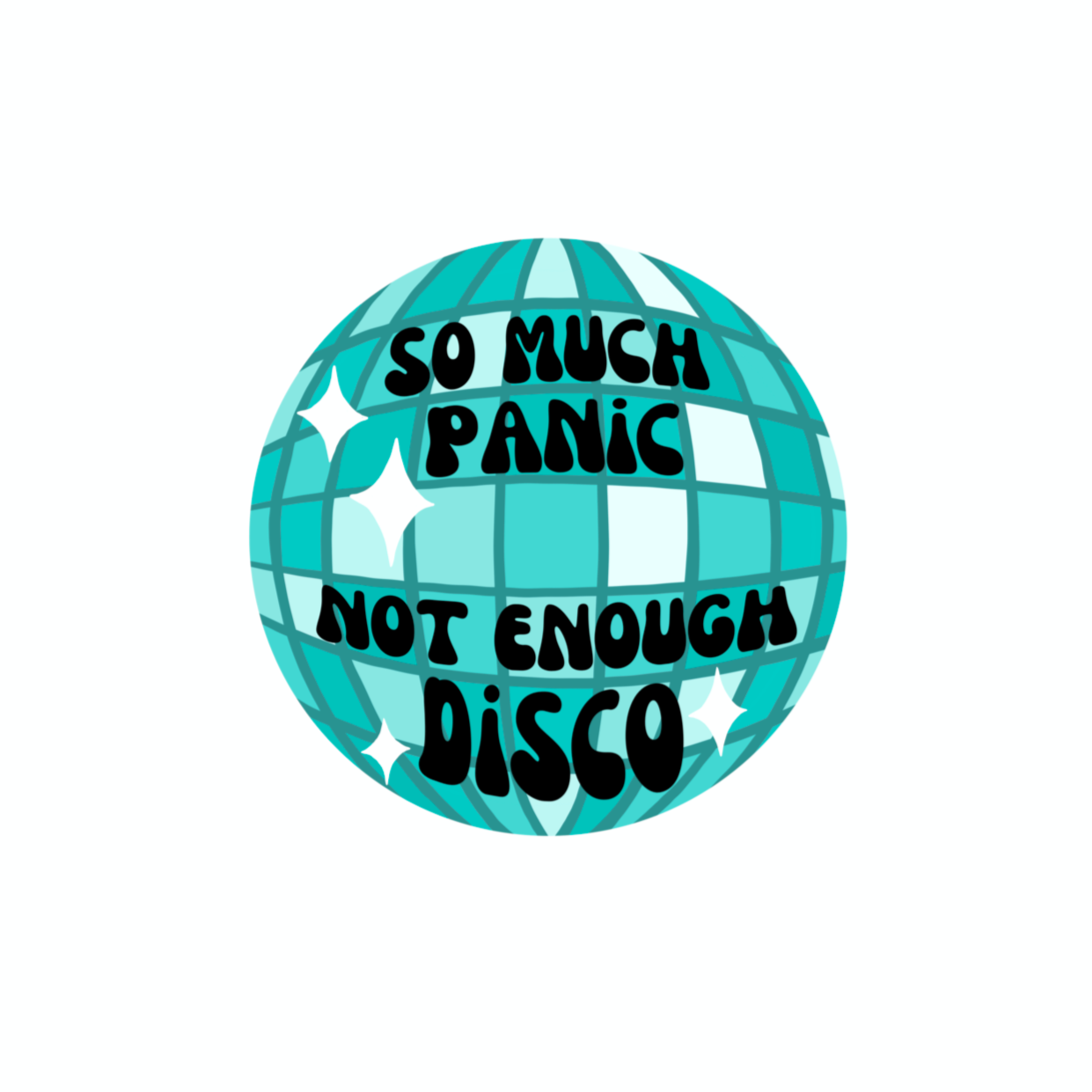 so much panic, not enough disco sticker