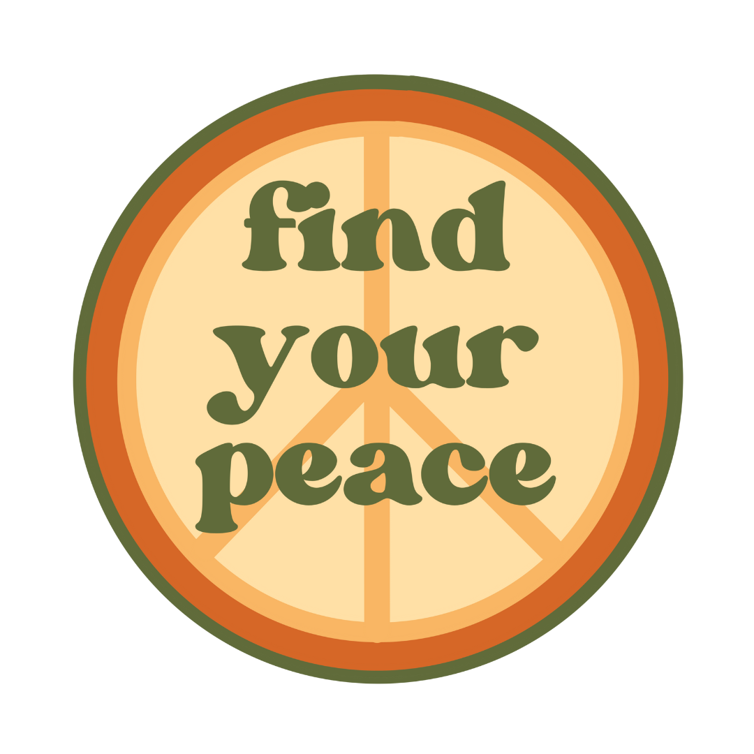 find your peace sticker