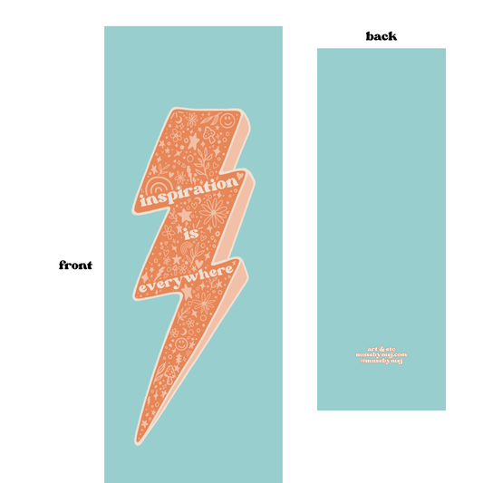 inspiration is everywhere bookmark