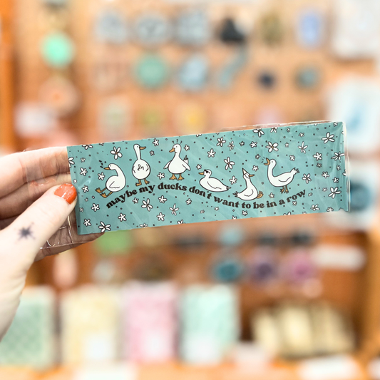 ducks in a row bookmark