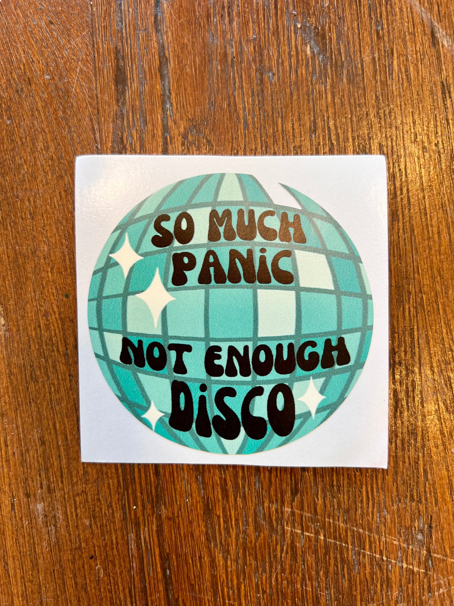 so much panic, not enough disco sticker
