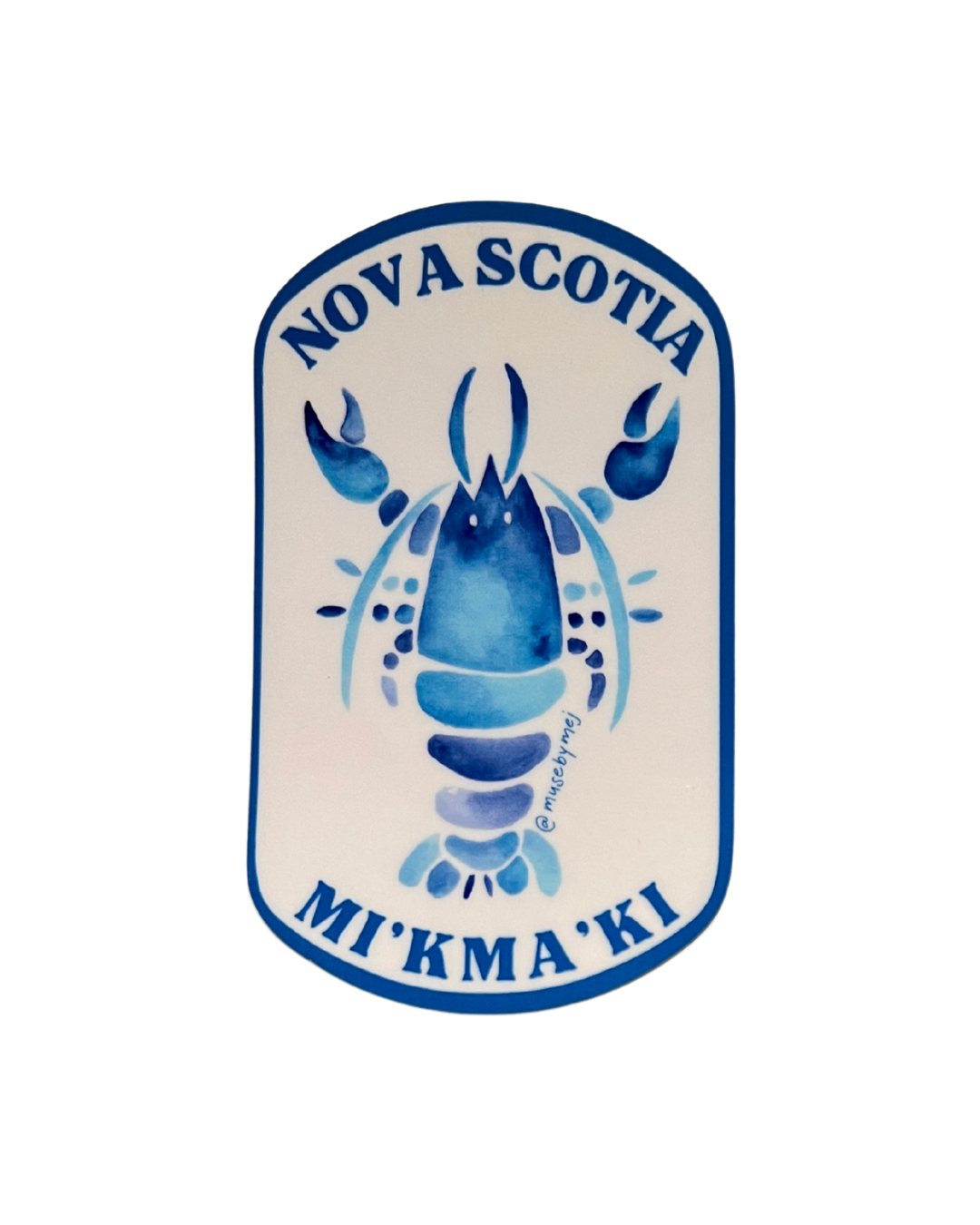nova scotia/mi'kma'ki lobster stickers