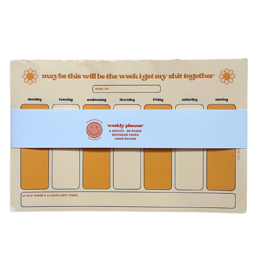 weekly planner notepad - maybe this will be the week
