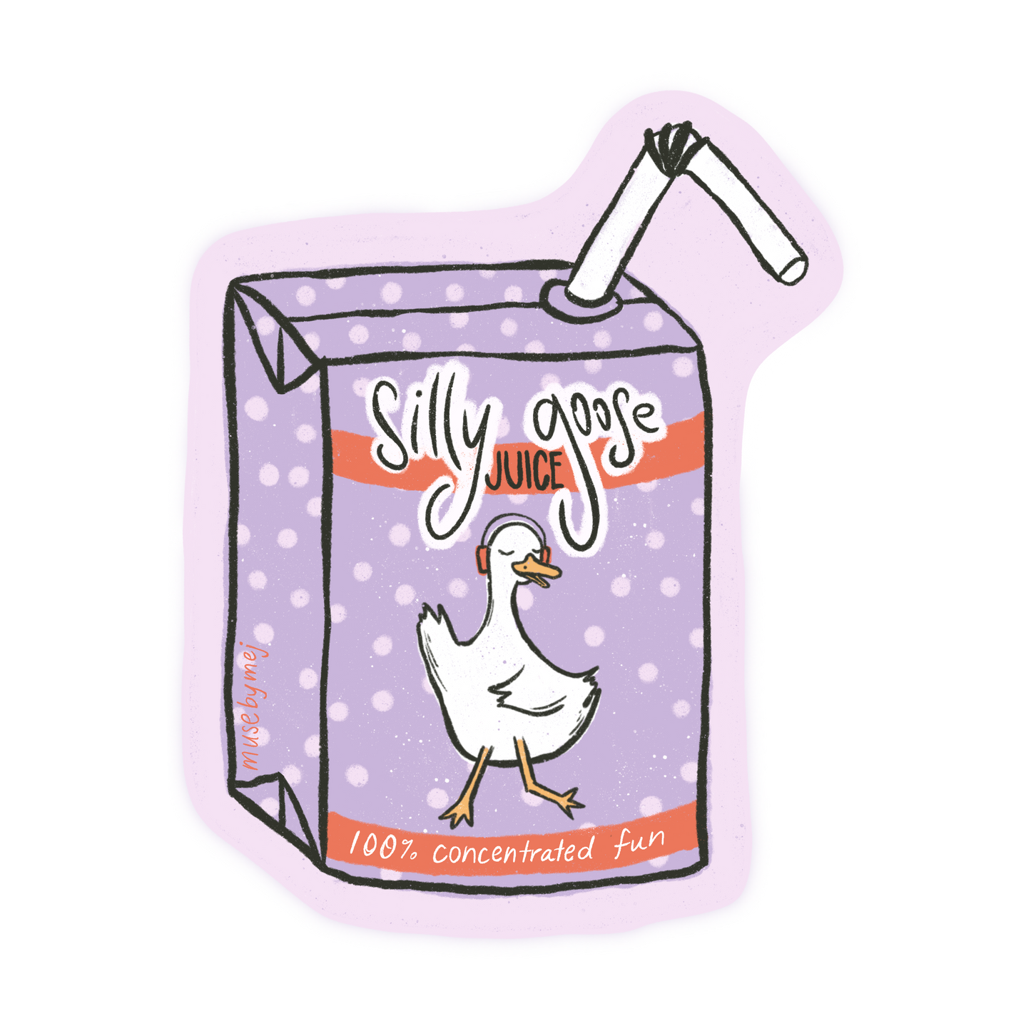 silly goose juice sticker