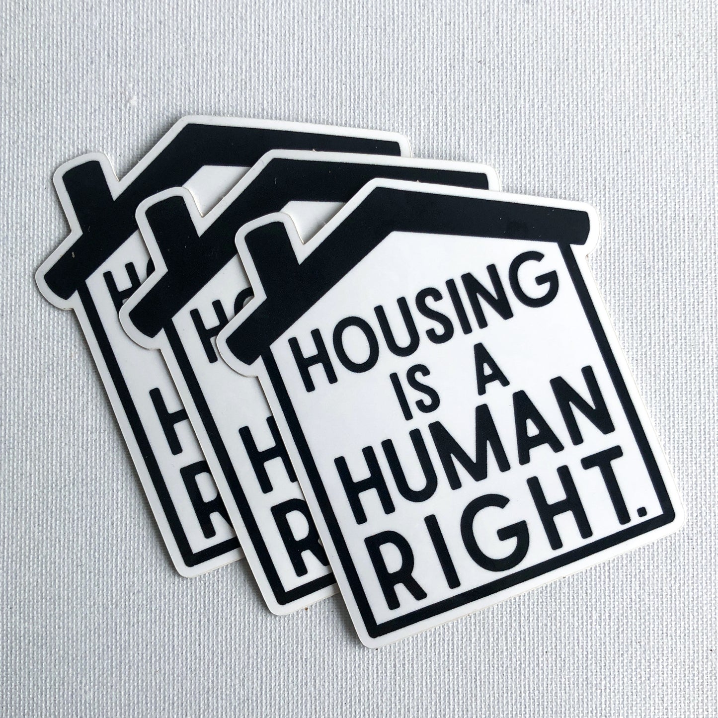housing is a human right sticker