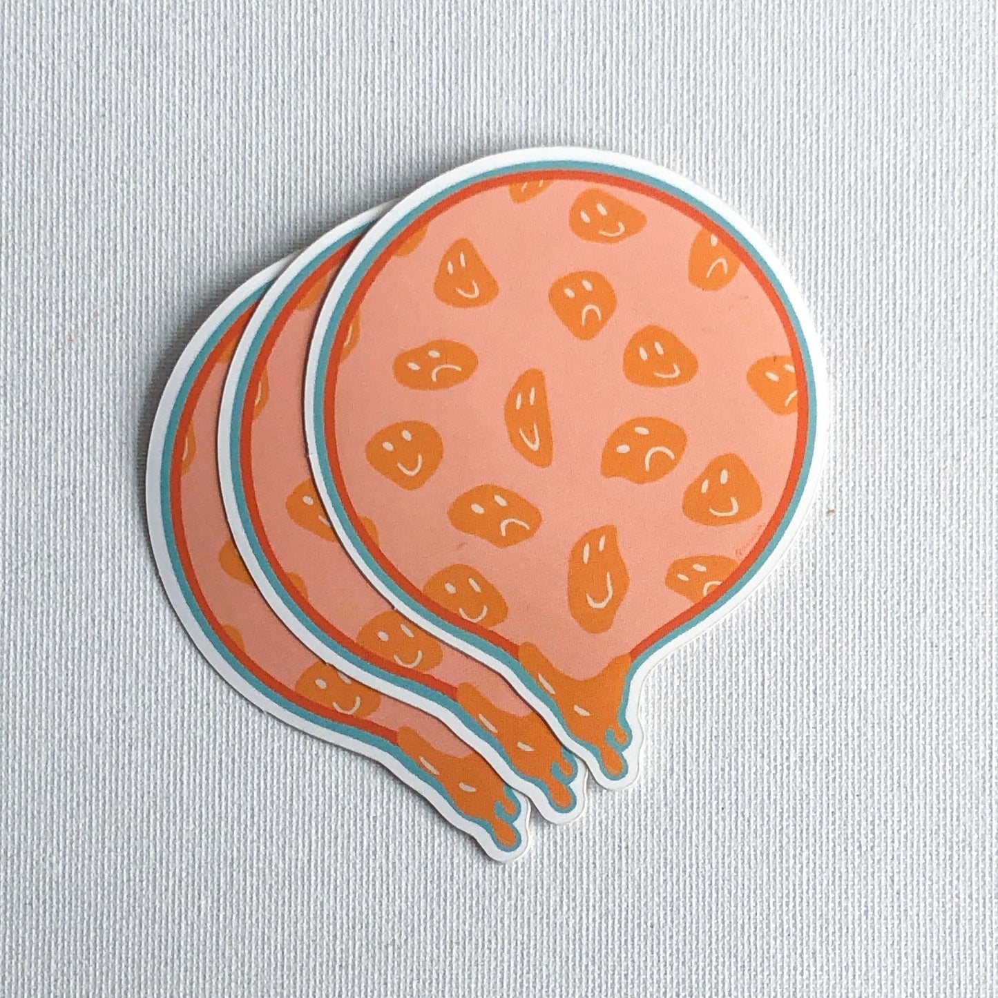 happy/sad drip sticker