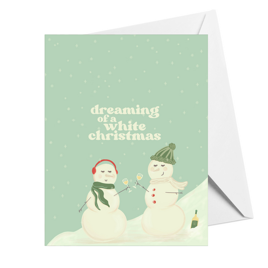 dreaming of a white christmas card