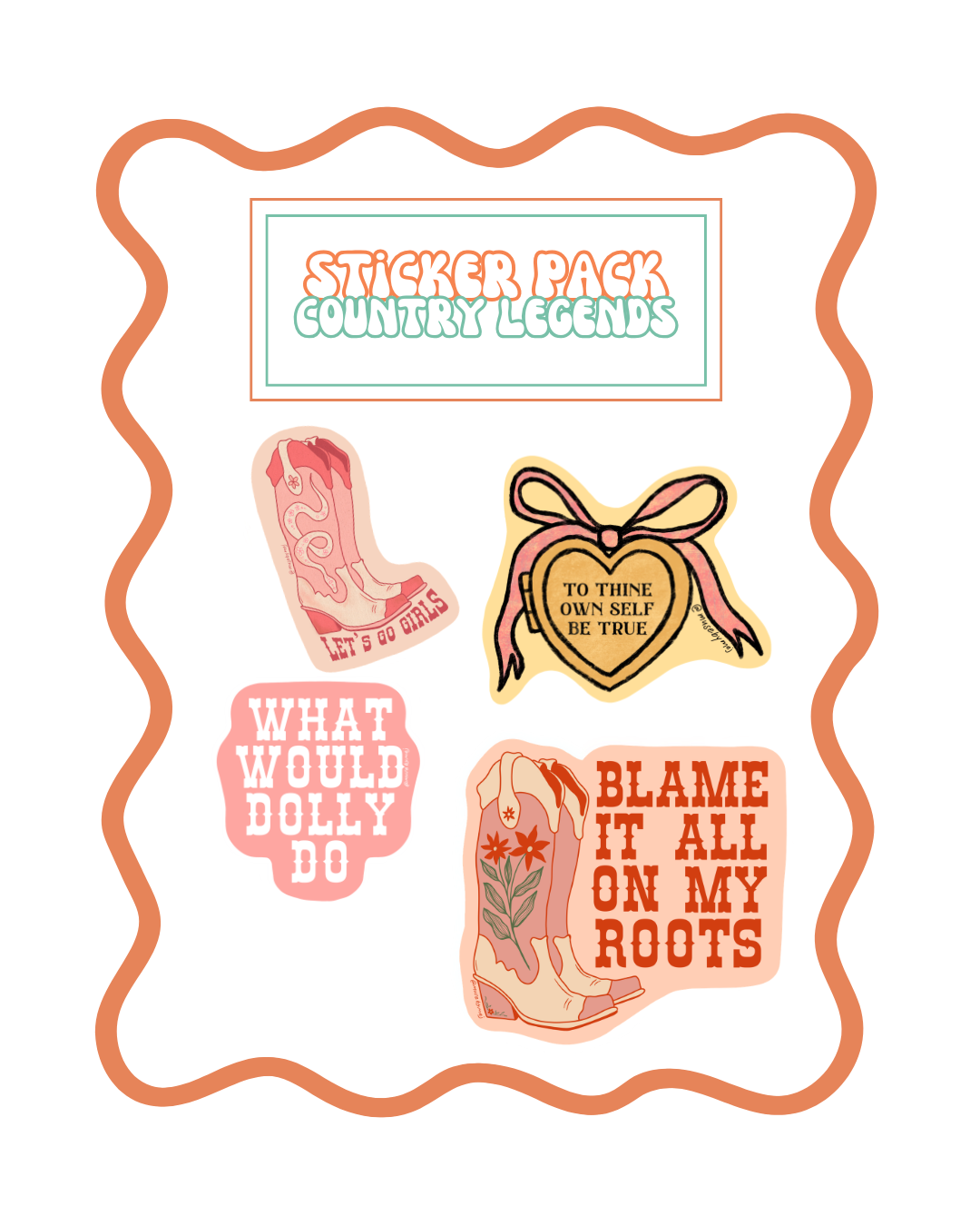 country legends sticker bundle