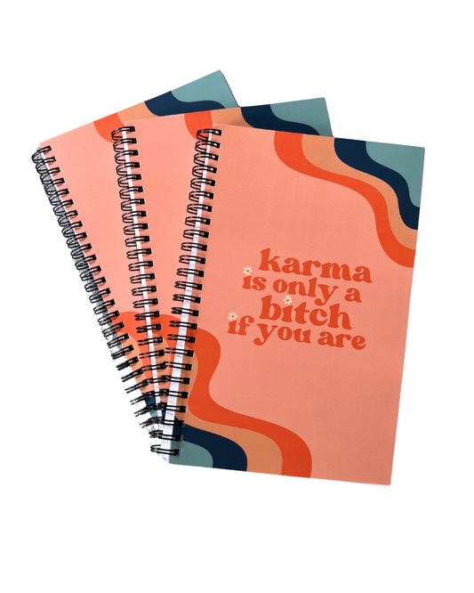 karma is a bitch notebooks