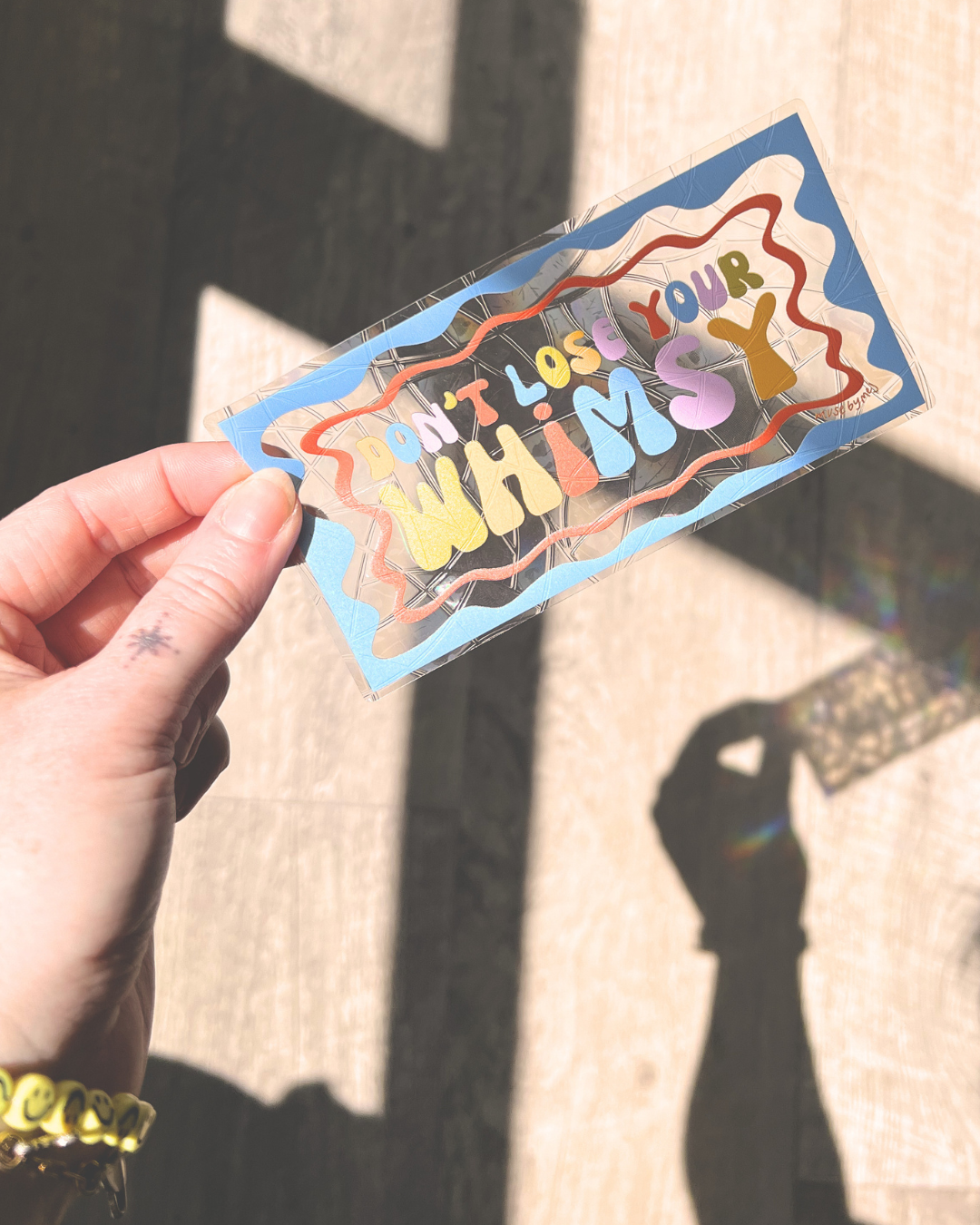 don't lose your whimsy suncatcher sticker