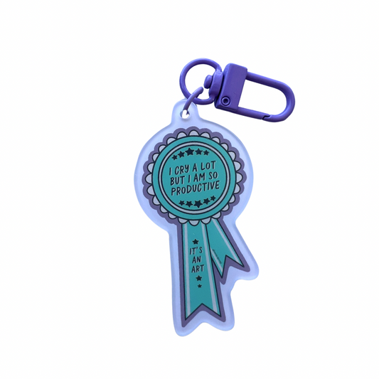 i cry a lot acrylic keychain