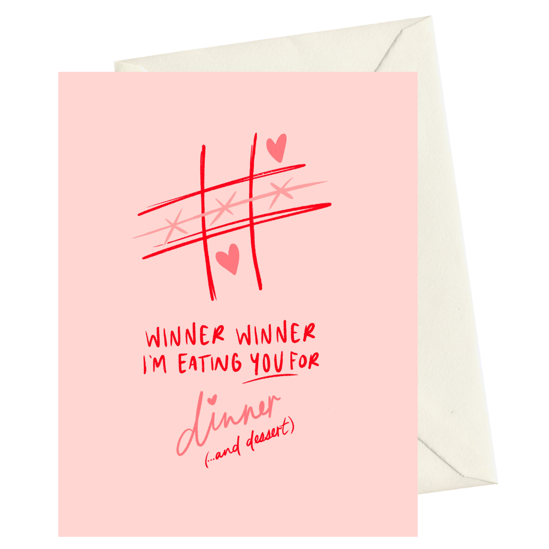 winner winner valentines card