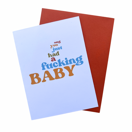 omg you had a baby cards (clean/pg versions)