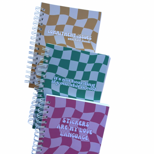 sticker books (peel & restick)
