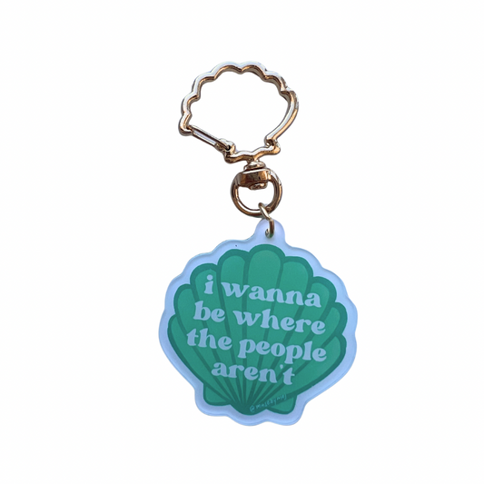 where the people aren’t acrylic keychain