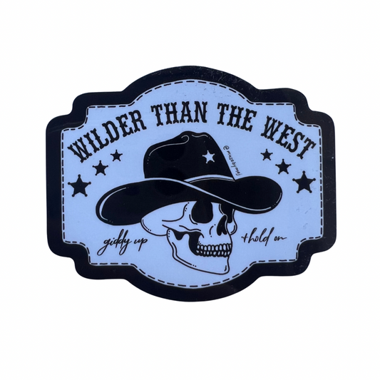 wilder than the west sticker