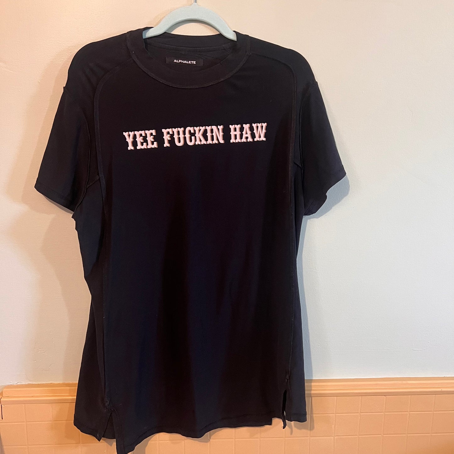 "yee fuckin haw" black t-shirt (size M/L)