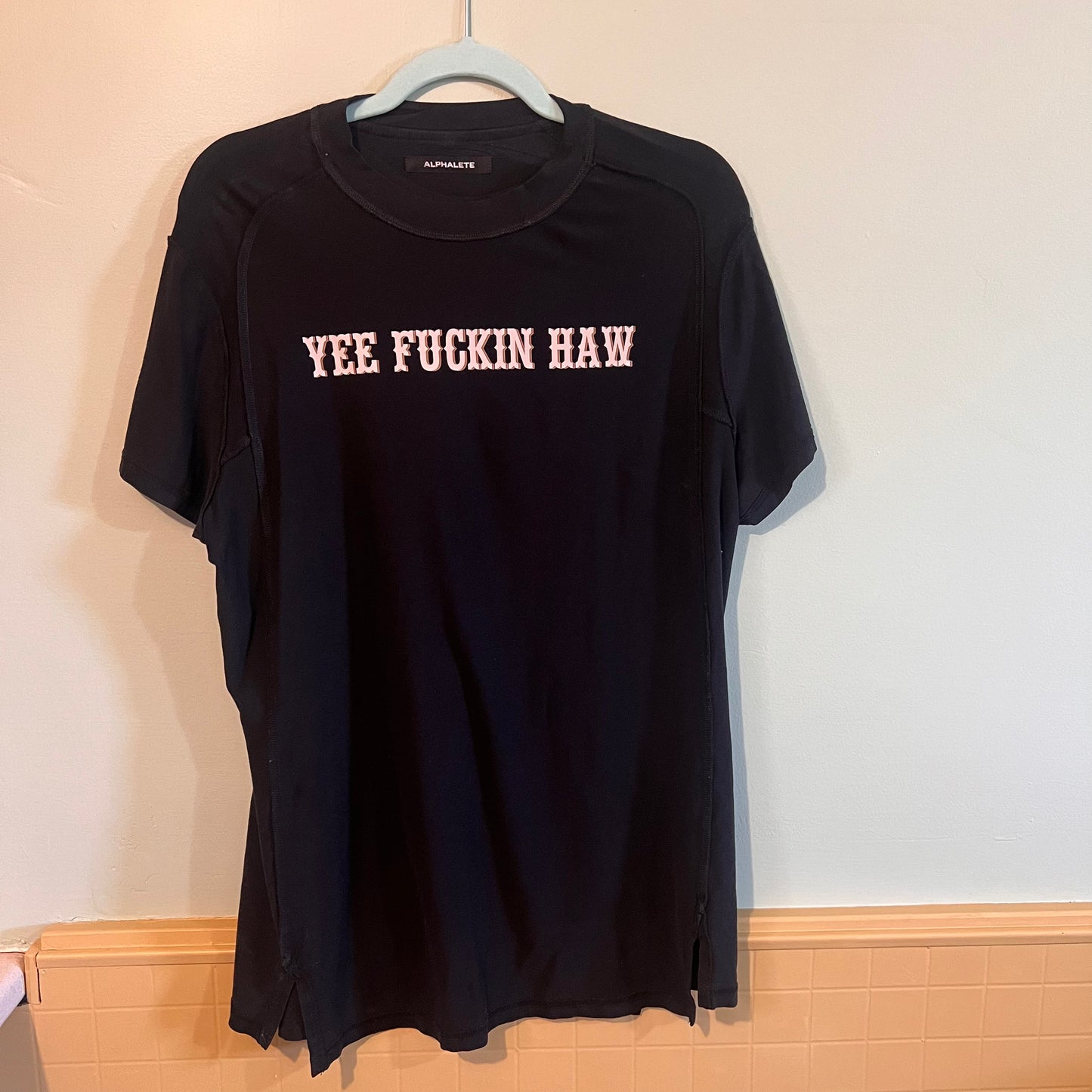 "yee fuckin haw" black t-shirt (size M/L)