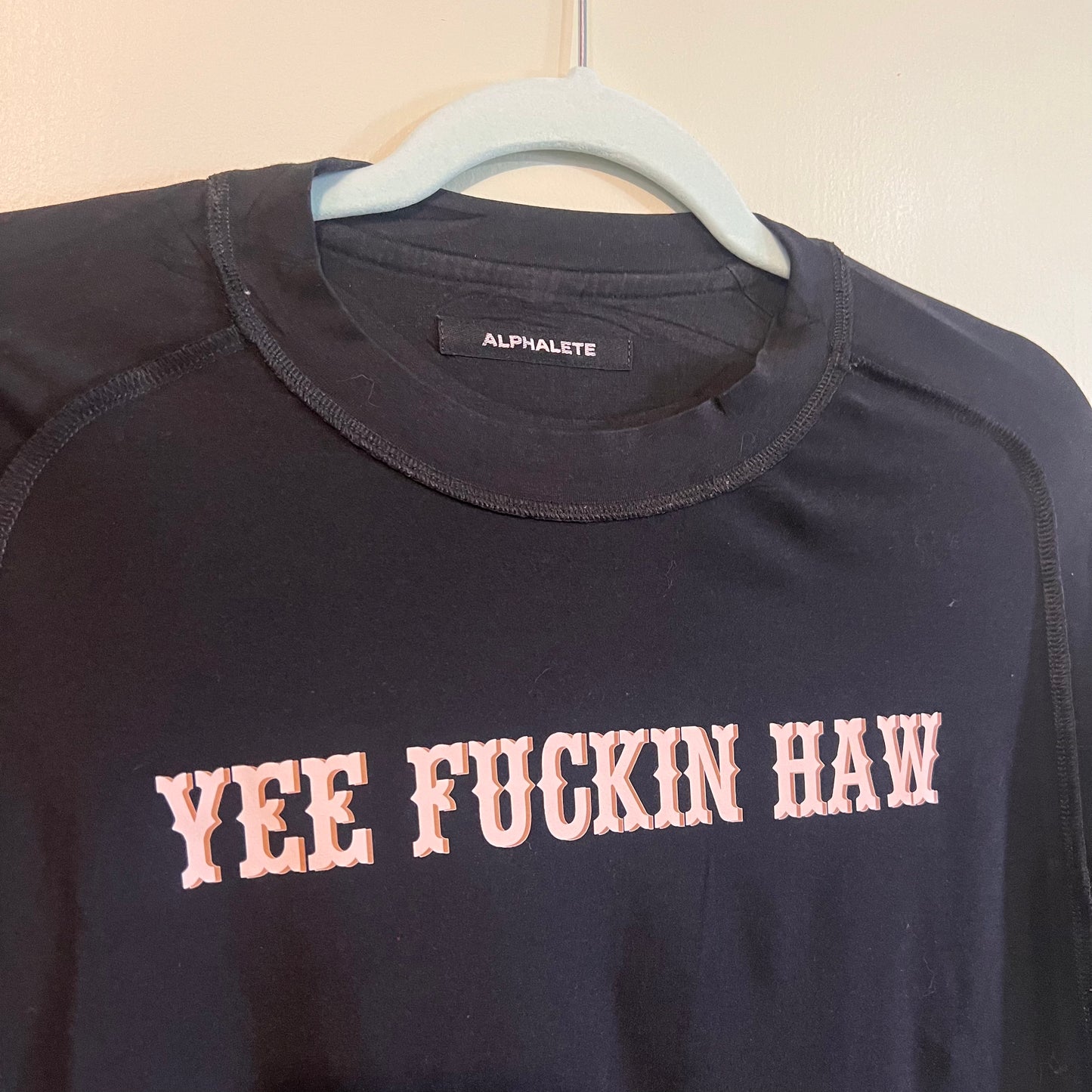 "yee fuckin haw" black t-shirt (size M/L)