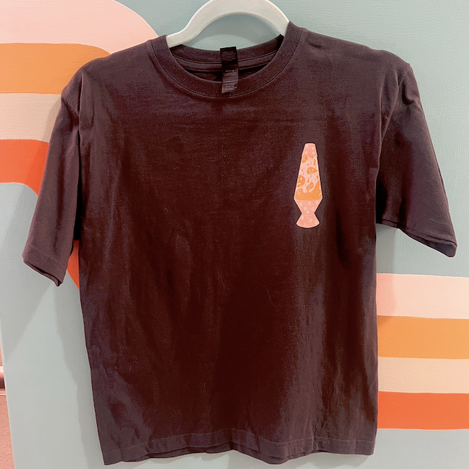 "lava lamp" grey tee (size youth M)