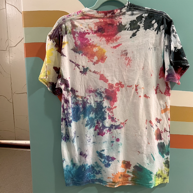 "disconnecting from reality" tie dye tee (size M)