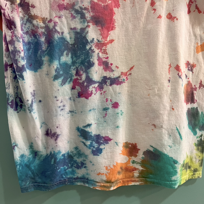 "disconnecting from reality" tie dye tee (size M)