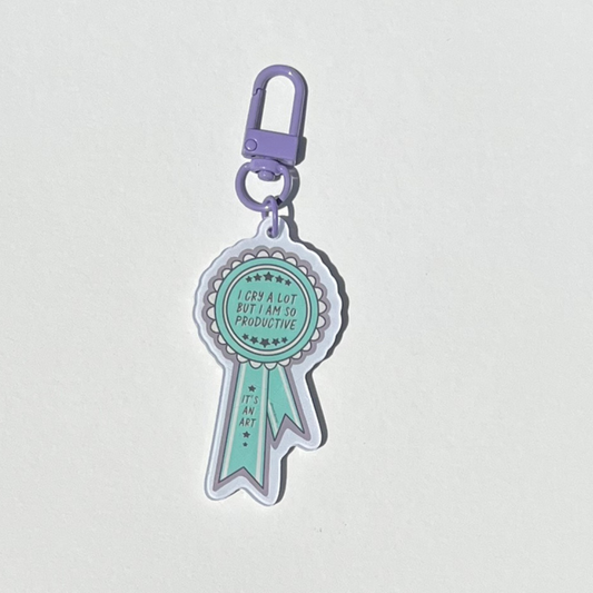 i cry a lot acrylic keychain