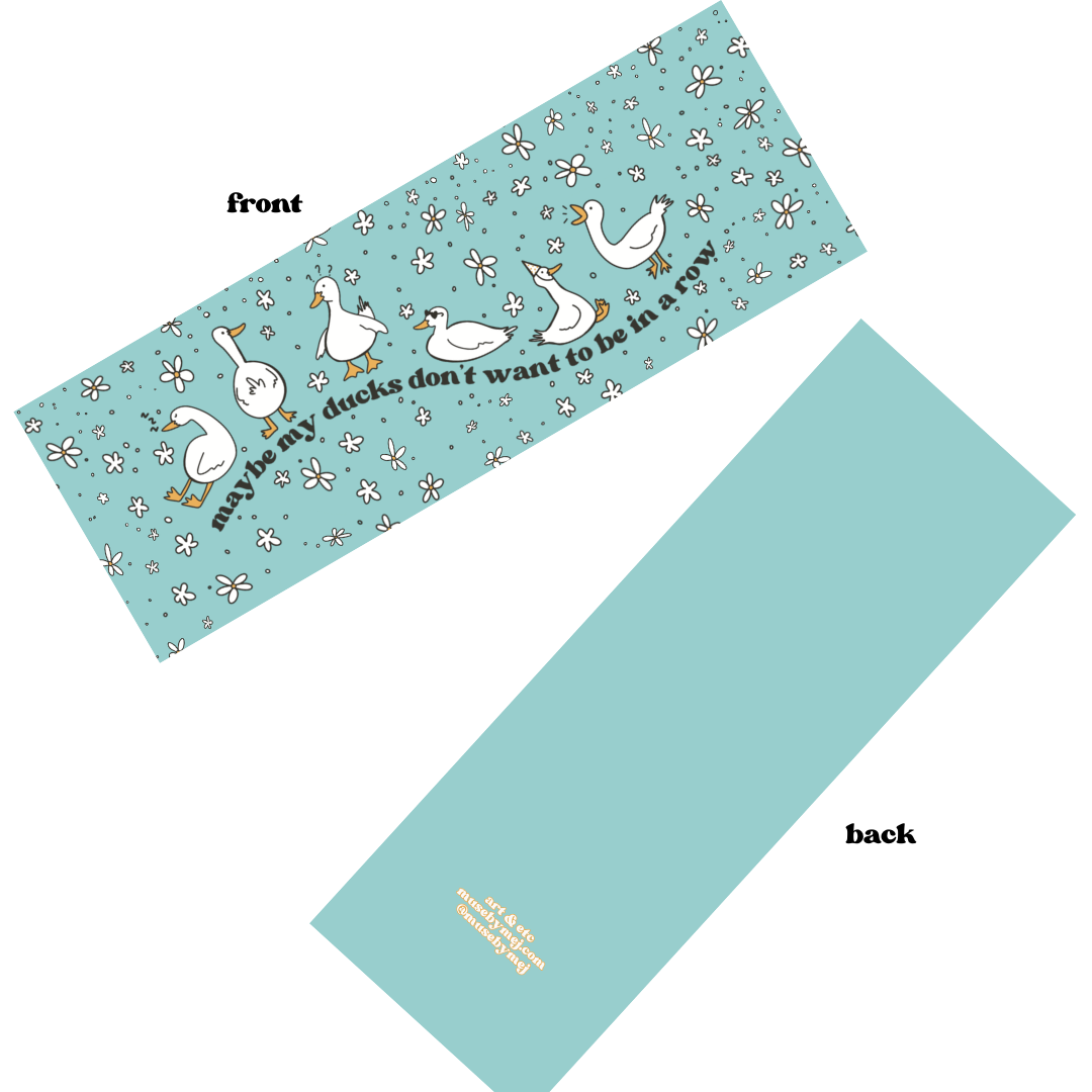 ducks in a row bookmark