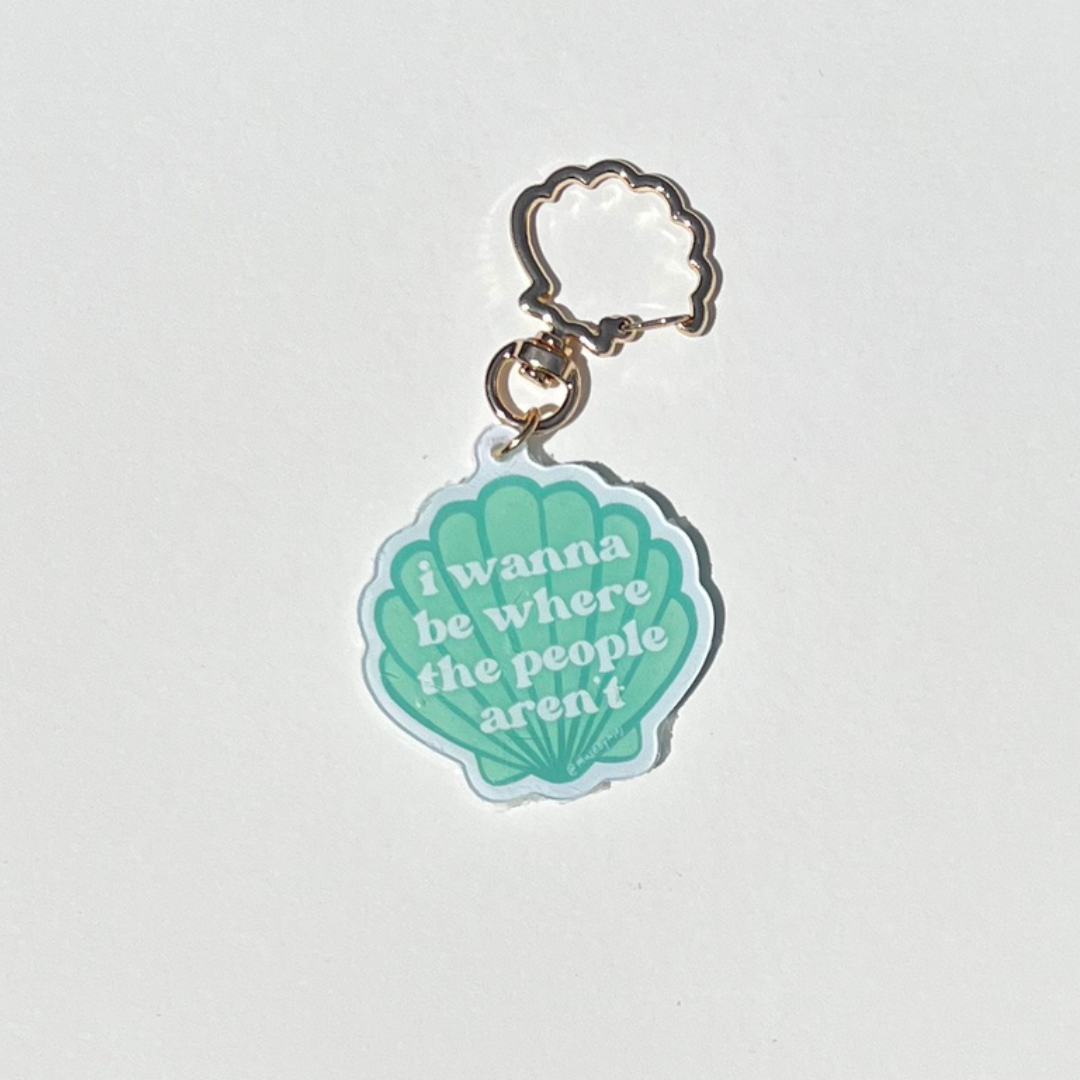 where the people aren’t acrylic keychain