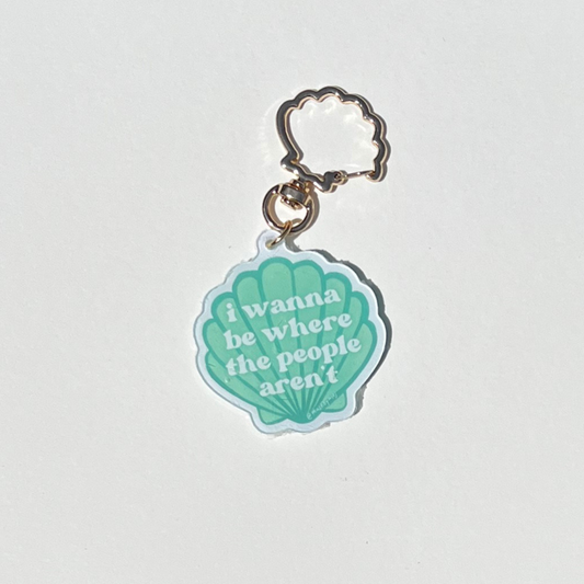 where the people aren’t acrylic keychain