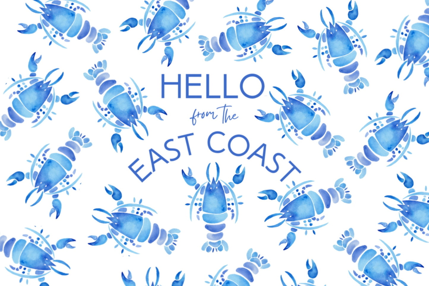 east coast lobster postcard