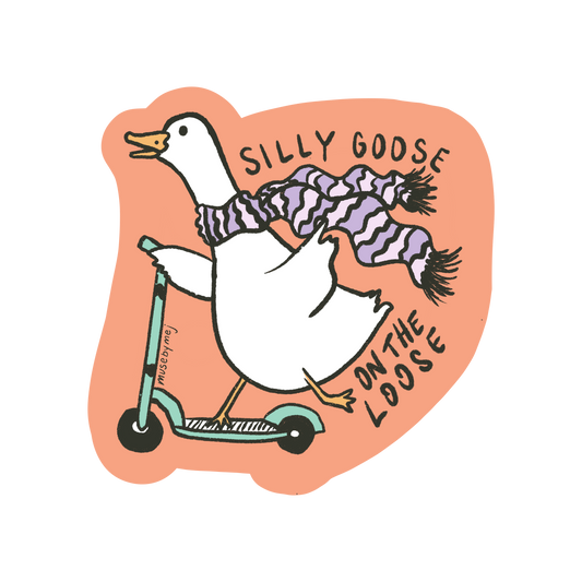 silly goose on the loose sticker