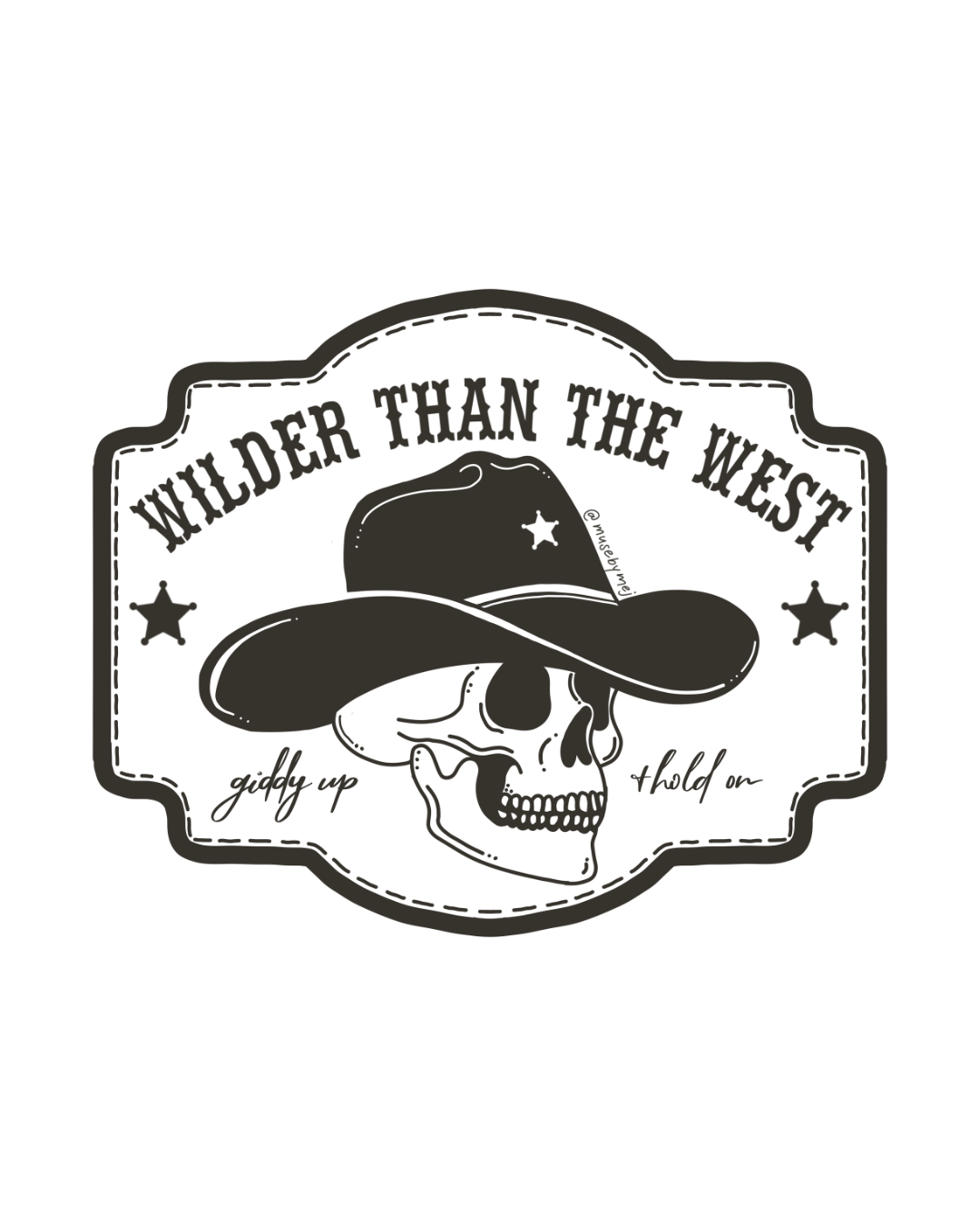 wilder than the west sticker