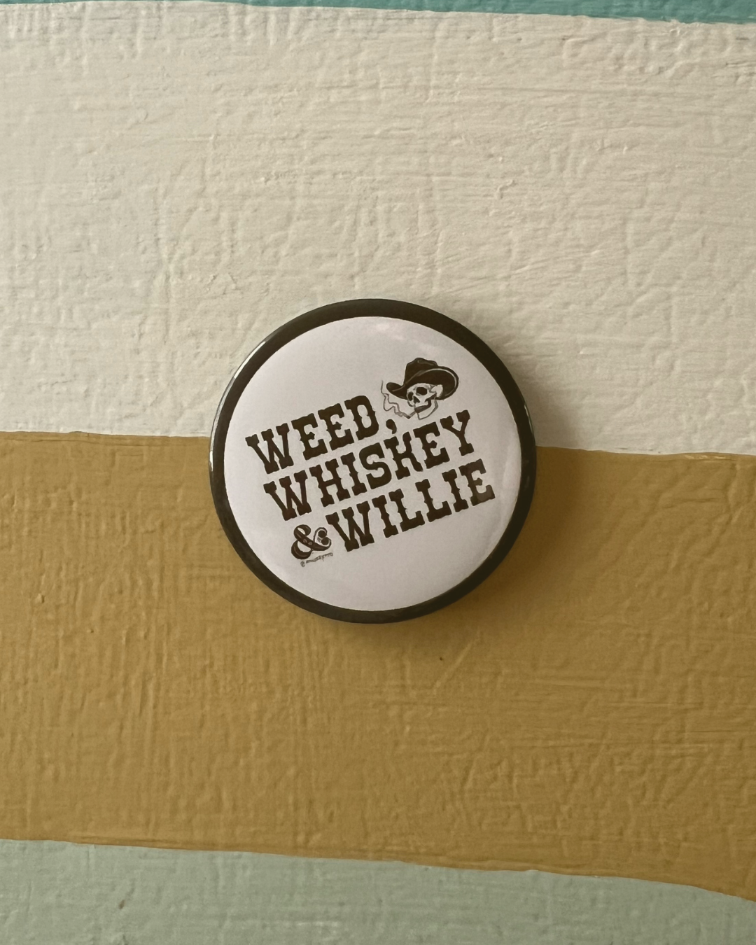 weed whiskey and willie magnet